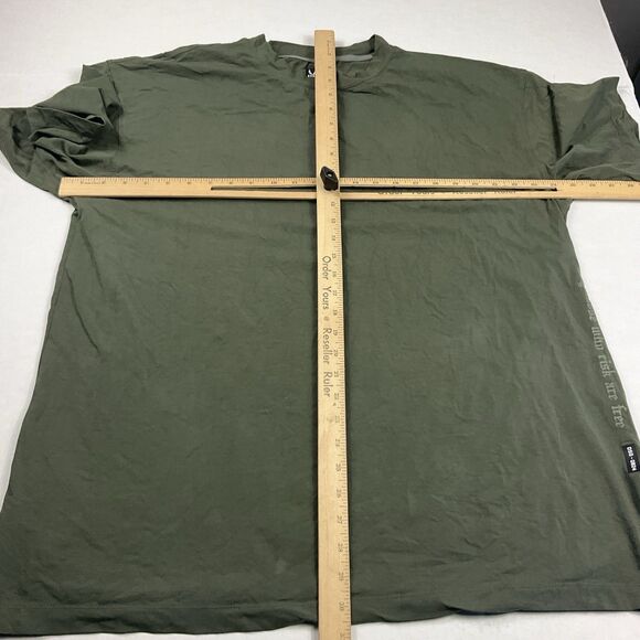 ASRV Mens Basic Athletic T-Shirt Green Short Sleeve Sportswear Tee Large FADE - Picture 4 of 11